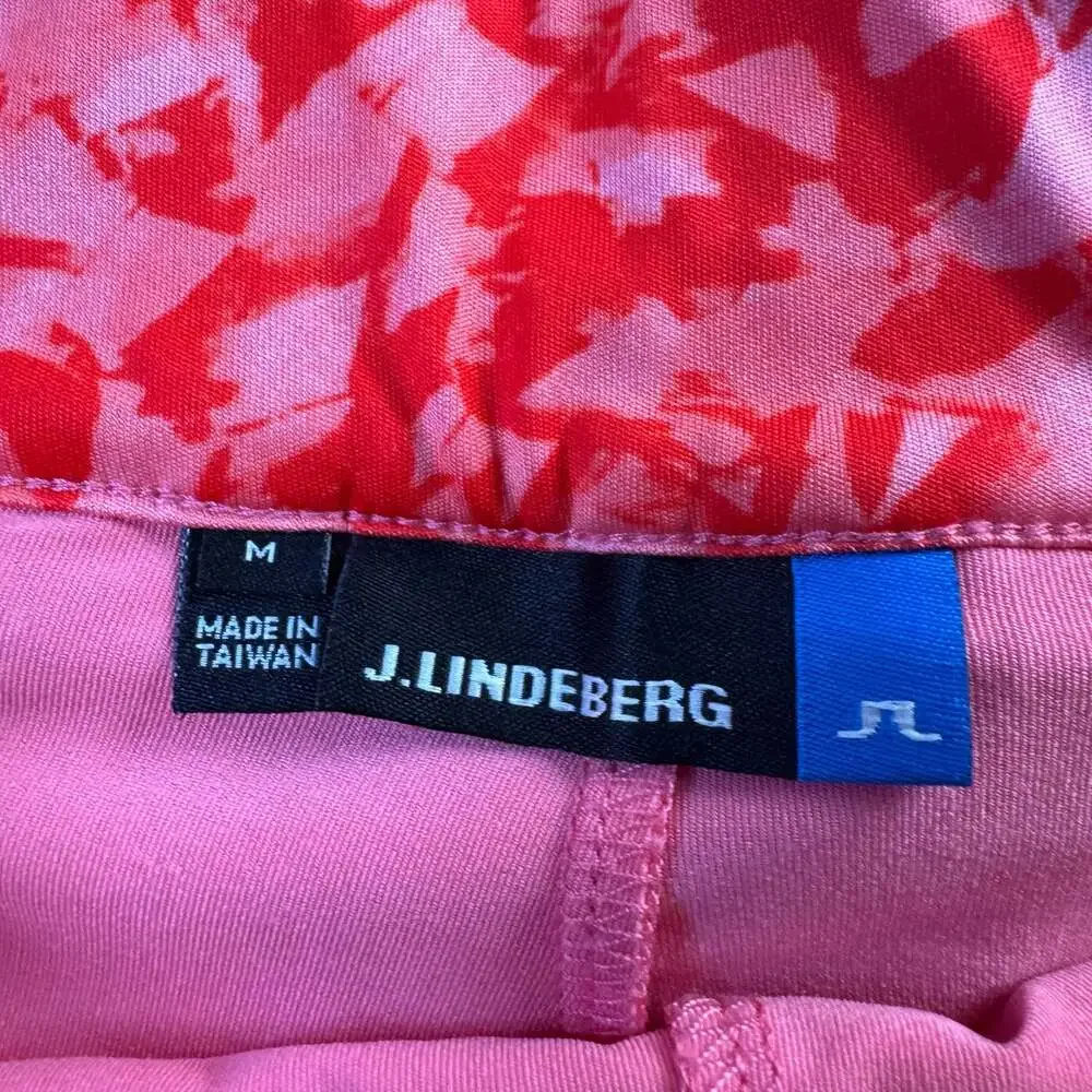 J.Lindeberg Pink Abstract Print Golf Skort Skirt Size M